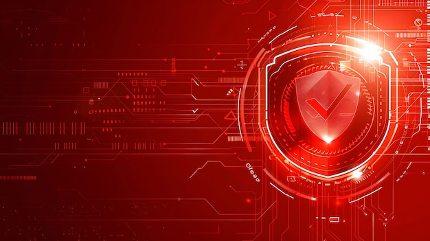 Schutzschild Sicherheitsschutz Sicherheitstechnologie Ikonensymbol Cyberspace Kontrollzeichen Abbildung
