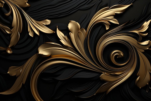 Schwarz-Gold-Hintergrund