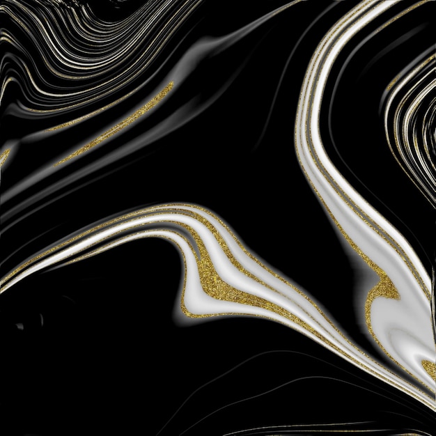 Schwarz-Gold-Marmor-Textur