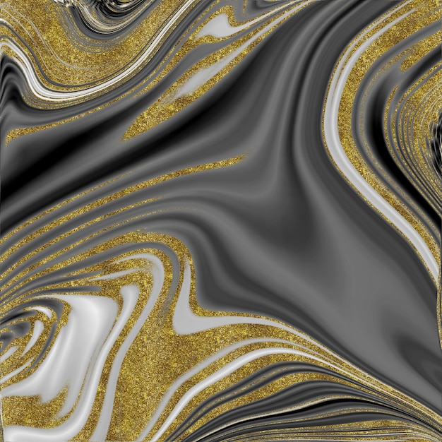 Schwarz-Gold-Marmor-Textur