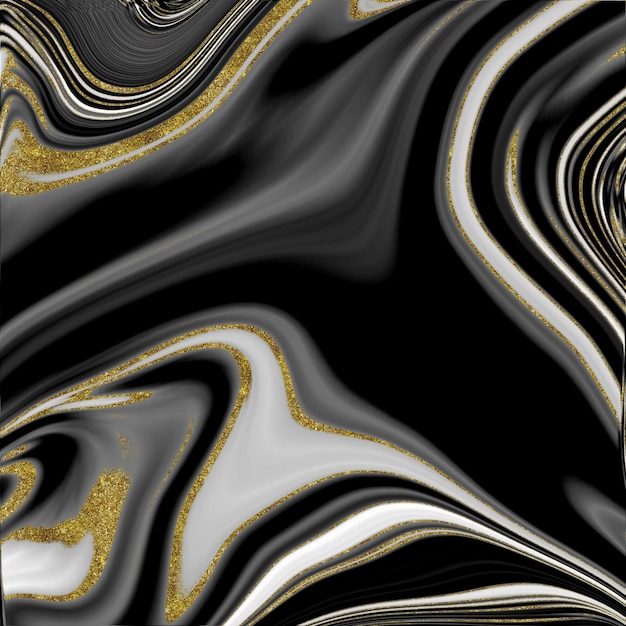 Schwarz-Gold-Marmor-Textur