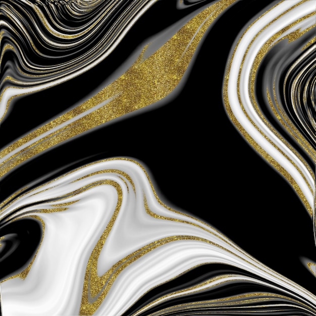 Schwarz-Gold-Marmor-Textur