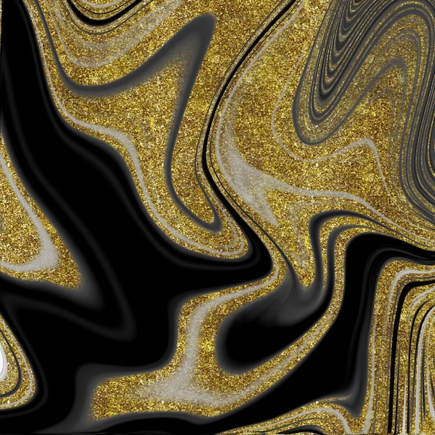 Schwarz-Gold-Marmor-Textur