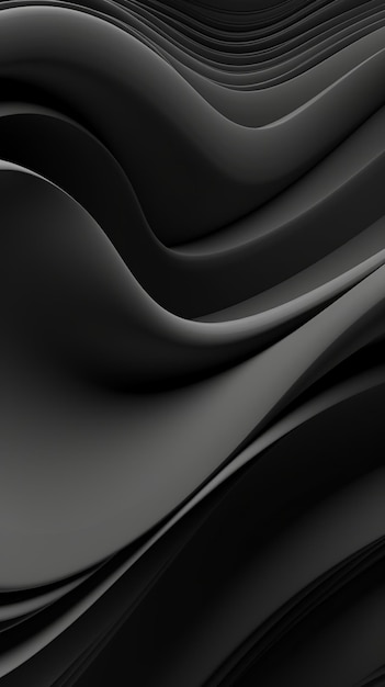 Schwarz-graue digitale Tapetenkunst, abstrakter Luxus-Premium-Hintergrund, generative KI