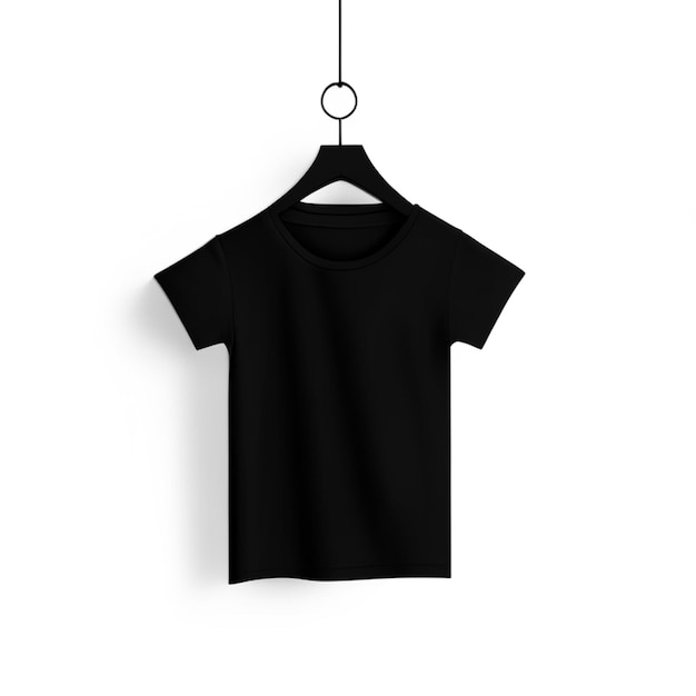 Schwarz- oder weißes T-Shirt-Mockup-Design