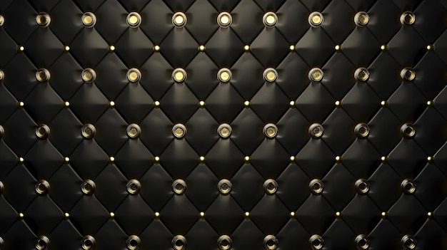 Schwarz- und Gold-Luxuspolster mit geometrischem Muster als Hintergrund für Premium-Branding oder