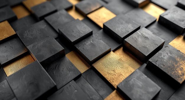 Schwarz- und Goldmuster