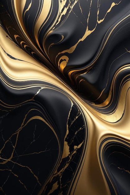 Schwarz- und Goldtöne ergeben eine luxuriöse und elegante Palette