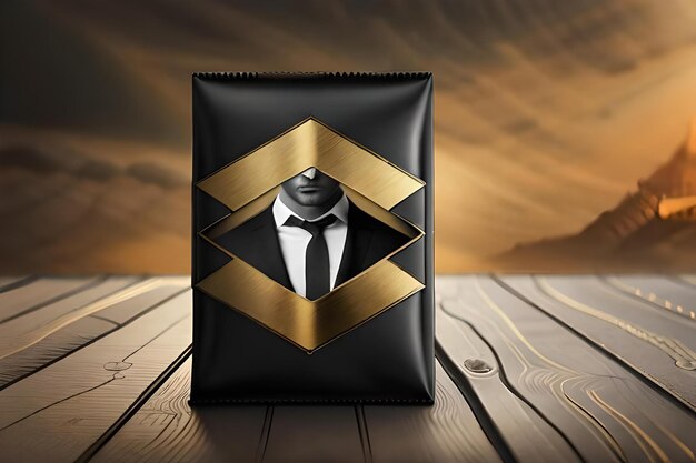 Foto schwarz- und goldverpackungskonzept luxus-branding-vorlage