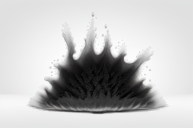 Schwarz-Weiß 4K-Textur Minimal saubere moderne Tapete Perfekter Hintergrund mit abstrakter Flüssigkeit