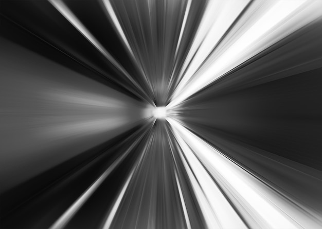 Schwarz-Weiß-abstrakter Teleport-Tunnel-Bewegungsunschärfe-Hintergrund