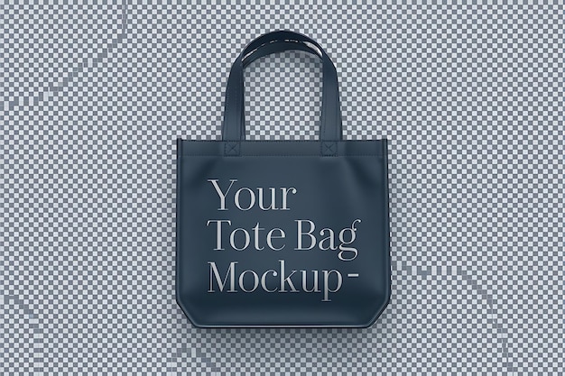 Schwarz-weiß-Tot-Taschen-Mockup-Logo mit maßgeschneidertem Design