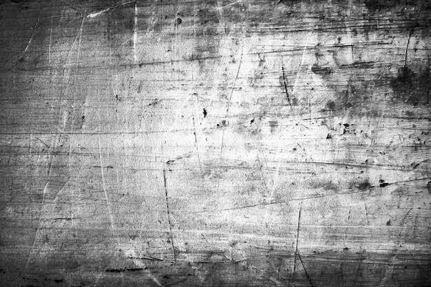 Schwarz-weiße Wandkornstaub- und Kratzertextur mit Vignettenrandhintergrund, Vintage-Retro-Hintergrundeffekt