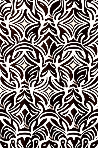 Schwarz-weißes abstraktes Muster mit den Blättern der Palme.