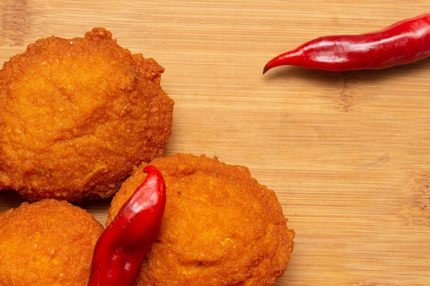 Schwarzäugige Bohnen-Paprika-Knödel typisches Essen aus Bahia