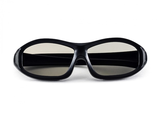 Schwarze 3D-Brille