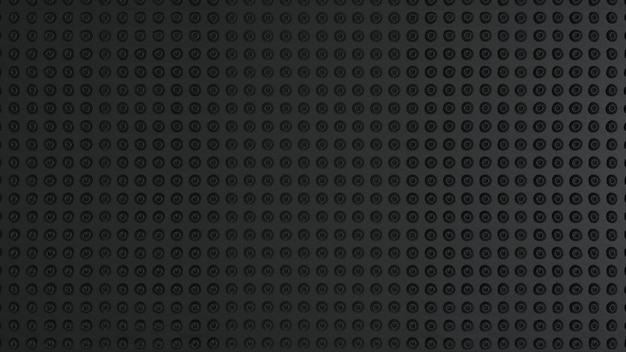 Schwarze Eisenpunkte, Texturhintergrund, 3D-Wiedergabebild