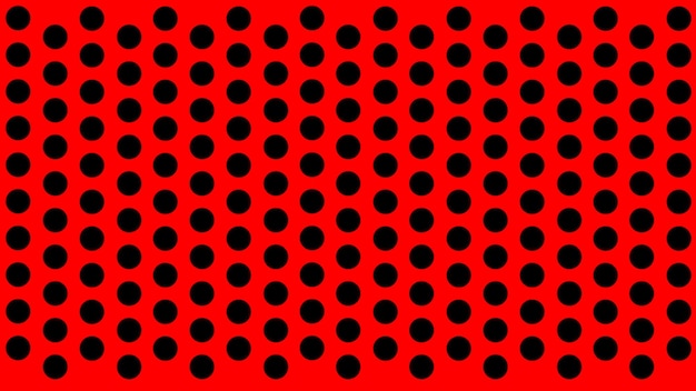 Schwarze Erbsen auf einem nahtlosen Druck des roten Hintergrundes