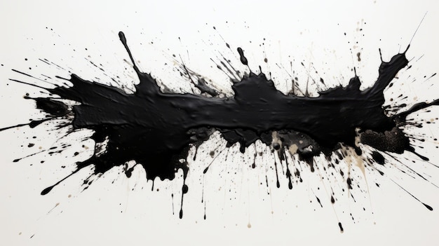 Foto schwarze flecken auf weißem hintergrund farbtupfer auf weißem hintergrund