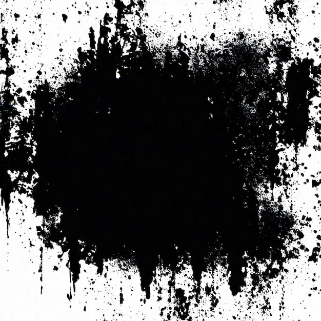 schwarze Grunge detaillierte Textur auf weißem Hintergrund