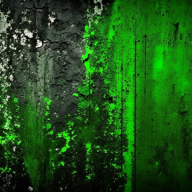 Schwarze grunge grüne Textur Zementbetonwand abstrakter Hintergrund