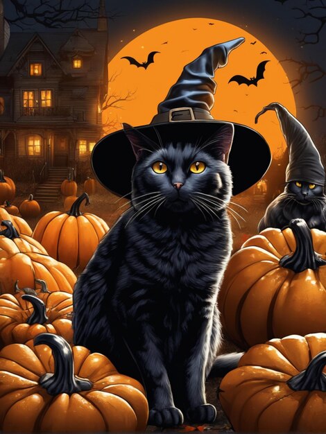 Schwarze Katze Halloween-Backerplatz