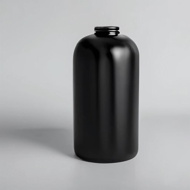 schwarze Kunststoff-Flasche