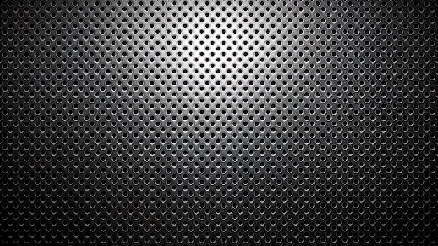 Schwarze Metallstruktur mit Punkten
