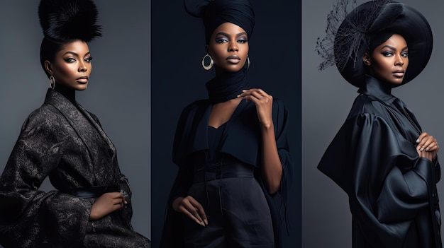 Schwarze Modestylisten bringen ihren einzigartigen Sinn für Stil und Kultur an die Spitze der Modewelt, inspirieren neue Trends und verschieben Grenzen, die von KI generiert werden