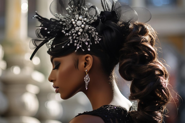 Schwarze Schönheit und Eleganz im Bridgerton-Stil