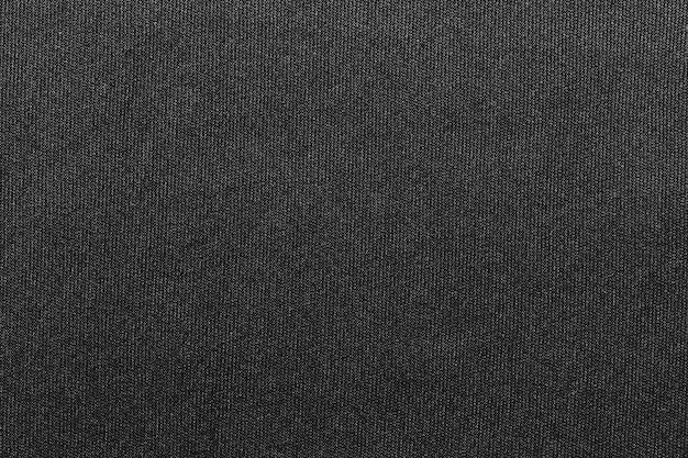 Schwarze Stoffgewebe-Polyester-Textur und Textilhintergrund