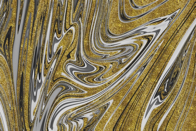 Schwarze und goldene Marmorstruktur