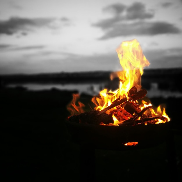 Foto schwarze und weiße holzkohle