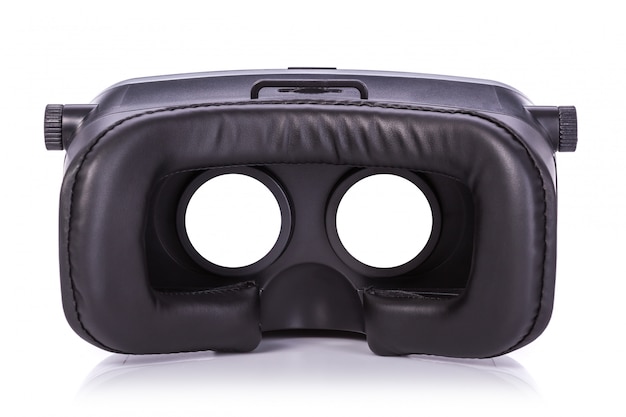 Schwarze Virtual-Reality-Brille.