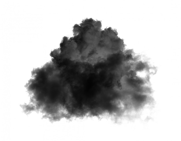 Schwarze Wolken auf schwarzer Wand