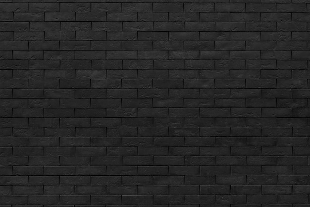 Schwarze Ziegelwand Dunkle Oberflächenstruktur Architektonischer Gebäudehintergrund