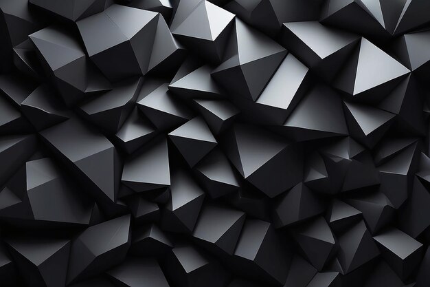 Schwarzer abstrakter geometrischer Hintergrund Modernes Formkonzept.