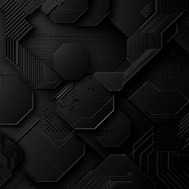 Schwarzer abstrakter Technologie-Hintergrund