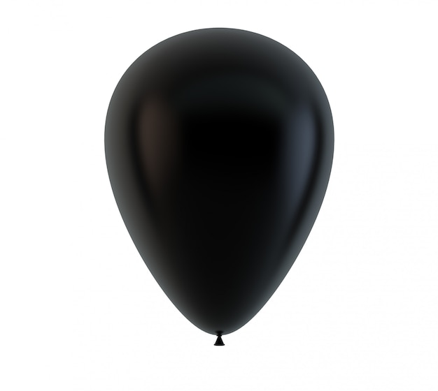 Schwarzer Ballon isoliert