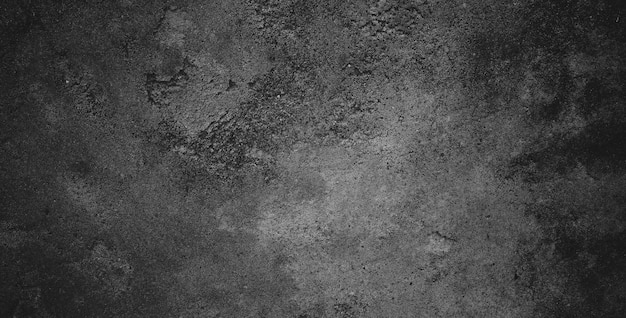 Schwarzer dunkler Grunge-Hintergrund und Textur der schwarzen Betonwand