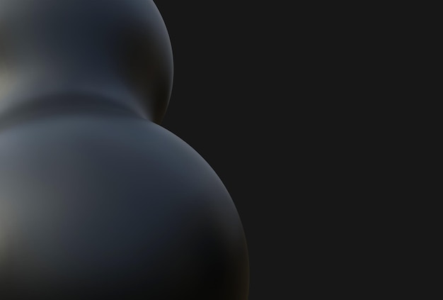 Schwarzer eleganter abstrakter Luxushintergrund mit Wiedergabe des Kopienraums 3d