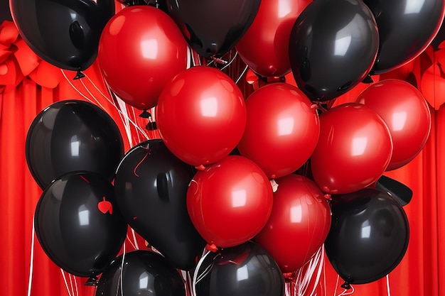 Schwarzer Freitag Einkaufen mit Ballons und Geschenkkisten ultra hd