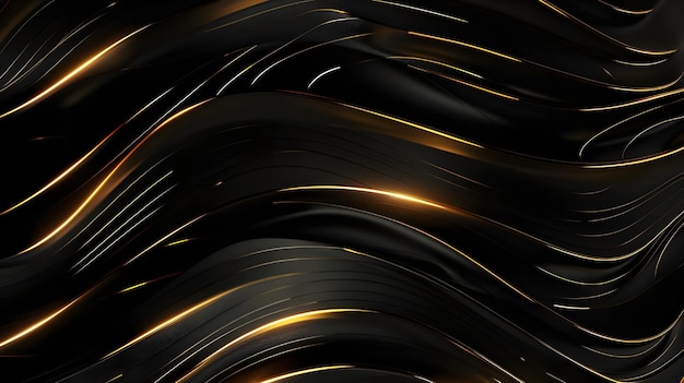 schwarzer Hintergrund mit goldenen Linien und schwarzem Hintergrund