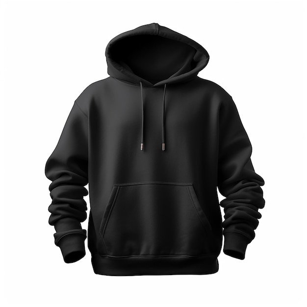 schwarzer Hoodie