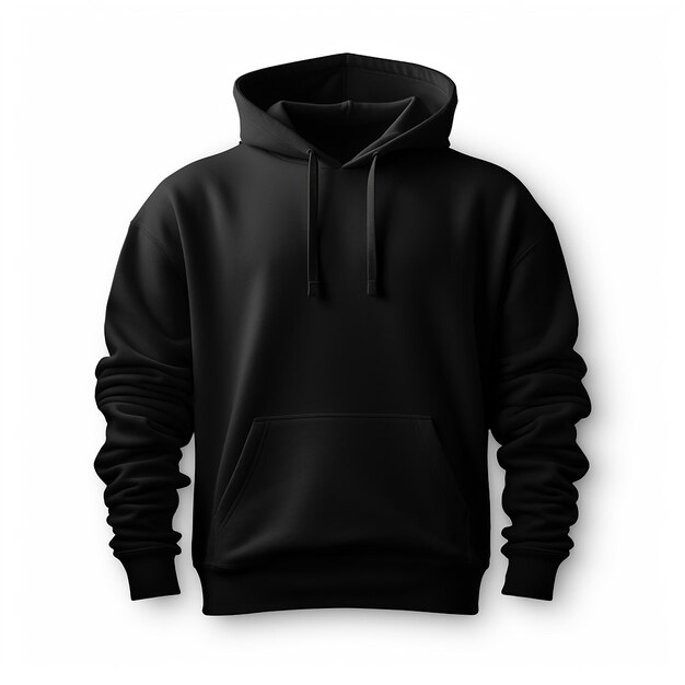 schwarzer Hoodie