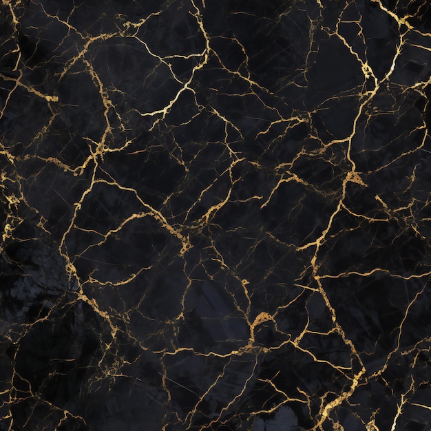 Schwarzer Marmor natürliches Muster für den Hintergrund abstrakt natürlicher Marmor schwarz und gold