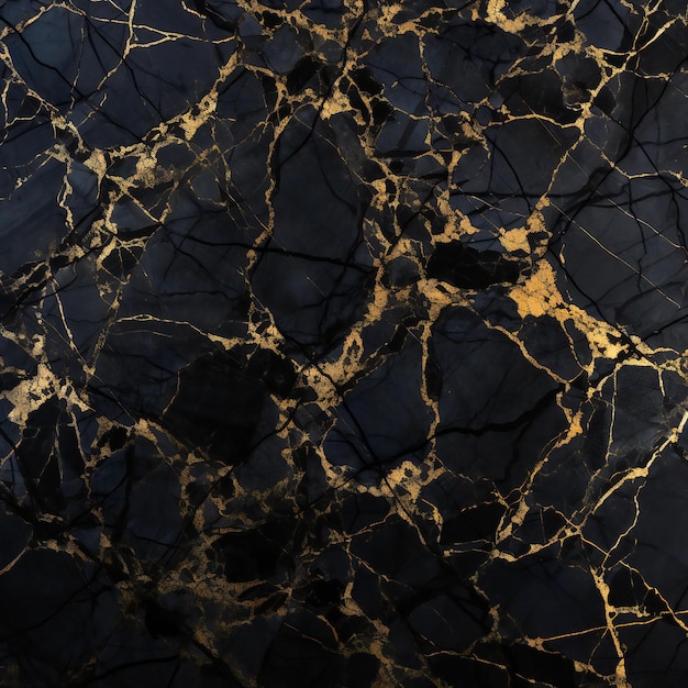 Schwarzer Marmor natürliches Muster für den Hintergrund abstrakt natürlicher Marmor schwarz und gold