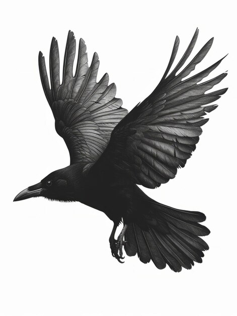 Schwarzer Raben-Vogel visuelles Fotoalbum voller dunkler mysteriöser Schwingungen