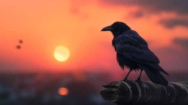 Schwarzer Raben-Vogel visuelles Fotoalbum voller dunkler mysteriöser Schwingungen