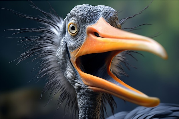 schwarzer Schuhschnabelstork